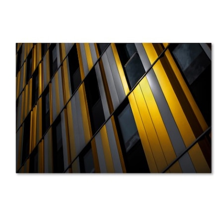 Gilbert Claes 'Yellow Wall' Canvas Art,22x32